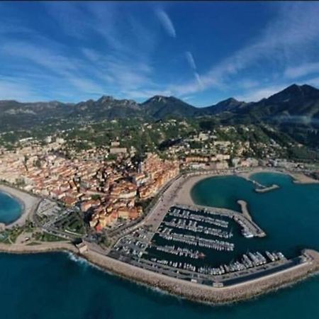 Le Lodge, T2 Classe 3 Etoiles Avec Jardin, Parking, Piscine & Mer A 2 Pas Menton Kültér fotó
